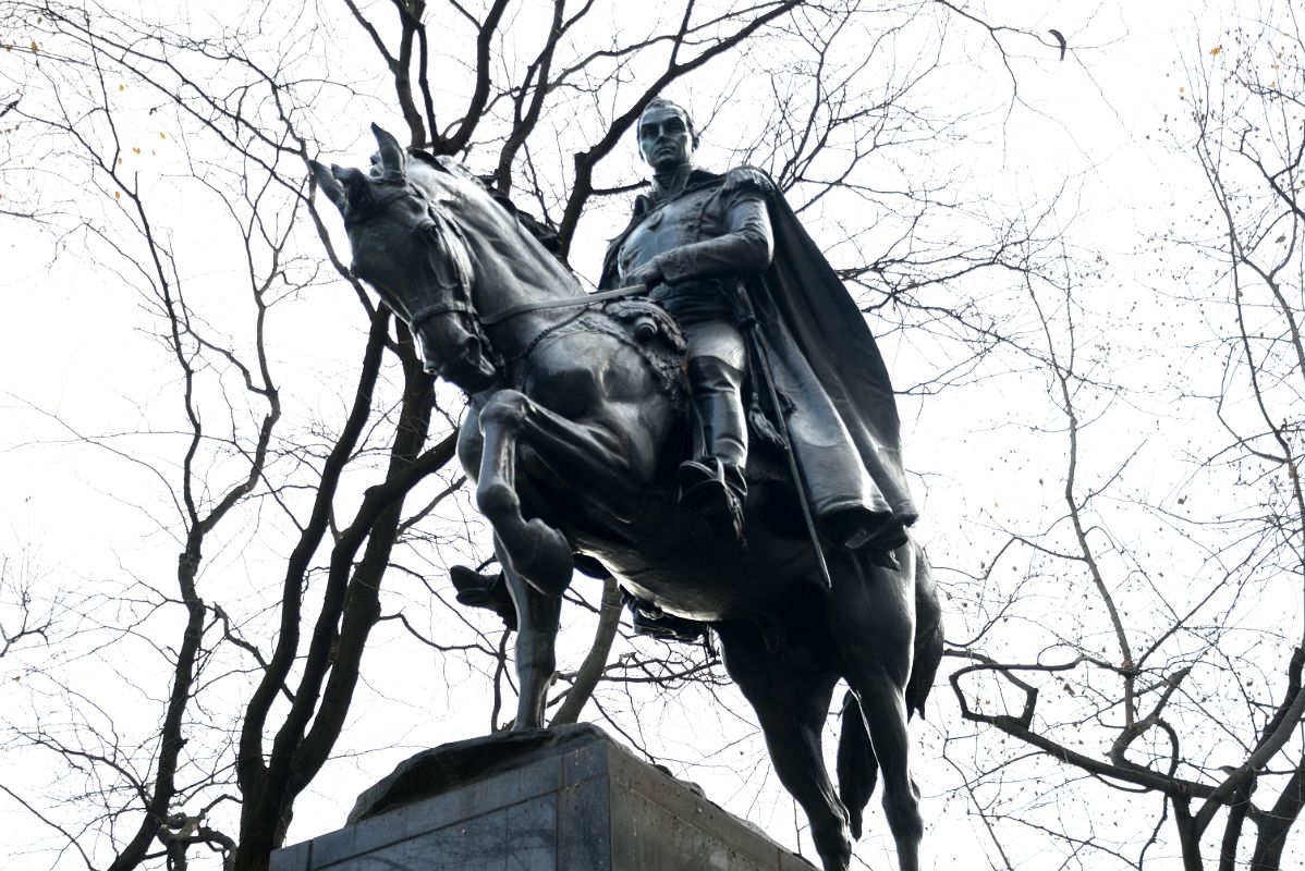 10E Simon Bolivar Was Called El Liberator Because His Victories Over Spaniards Won Independence for Bolivia Named After Him In Central Park South At 6 Ave
